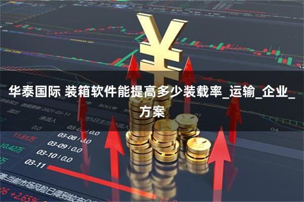 华泰国际 装箱软件能提高多少装载率_运输_企业_方案
