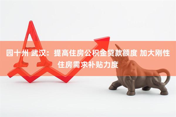 园十州 武汉：提高住房公积金贷款额度 加大刚性住房需求补贴力度